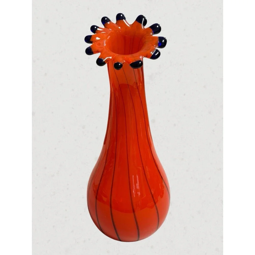 Vintage Eastern Art Glass Vase 14